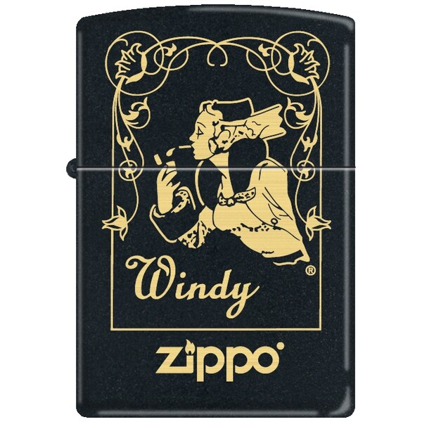 Zippo 2024 Zippo Custom 218 Black Matte-Windy Window ZIP-218MP324619 - main
